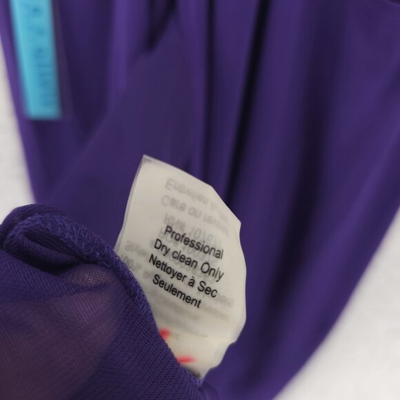 NWT ALICE + OLIVIA Twisted Folded Back Tank Dress Purple Size MEDIUM - Picture 10 of 10